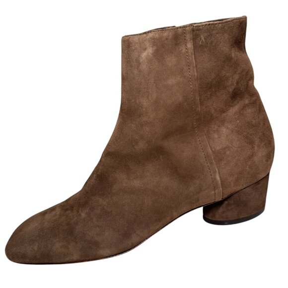 Vince Rockville Brown Suede Square Toe Bootie Women's Size 8.5 NEW $395 - Picture 1 of 8